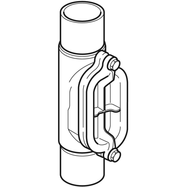 Keramag Geberit HDPE Access Pipe 90° With Oval Service Opening