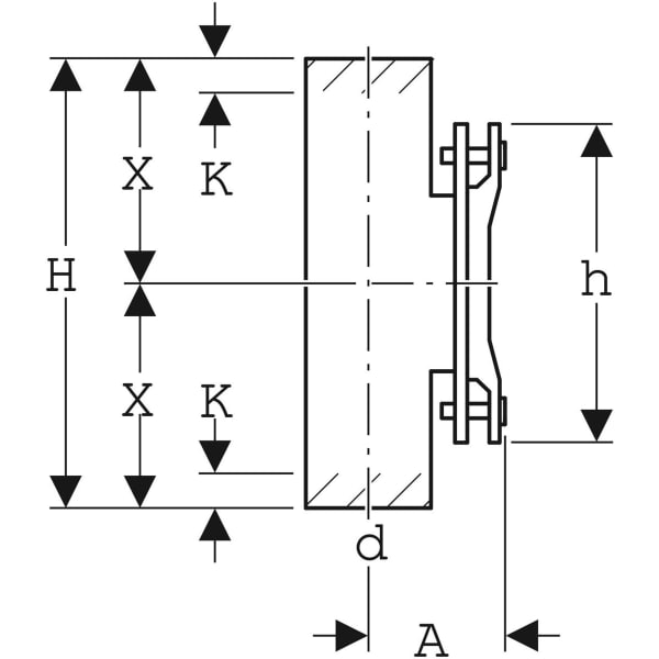 Keramag Geberit HDPE Access Pipe 90° With Oval Service Opening