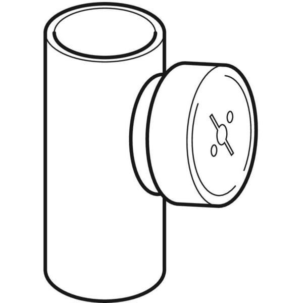 Keramag Geberit HDPE Access Pipe 90° With Round Service Opening