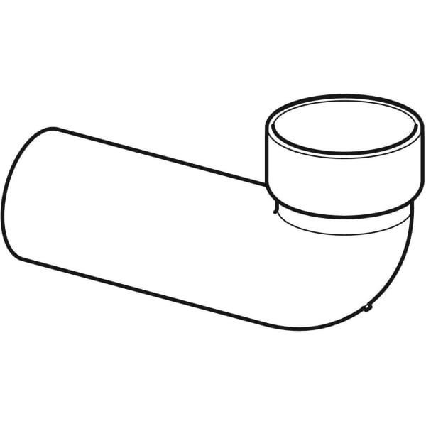 Keramag Geberit HDPE Connection Bend 88.5° For Floor-standing WC