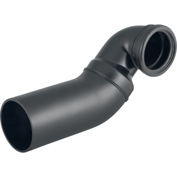 keramag Geberit HDPE connection bend 90° for wall-hung WC offset to the right with extension
