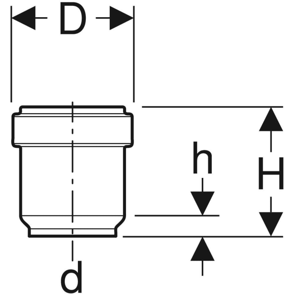 Keramag Geberit HDPE Connection Ring Seal Socket With Lip Seal