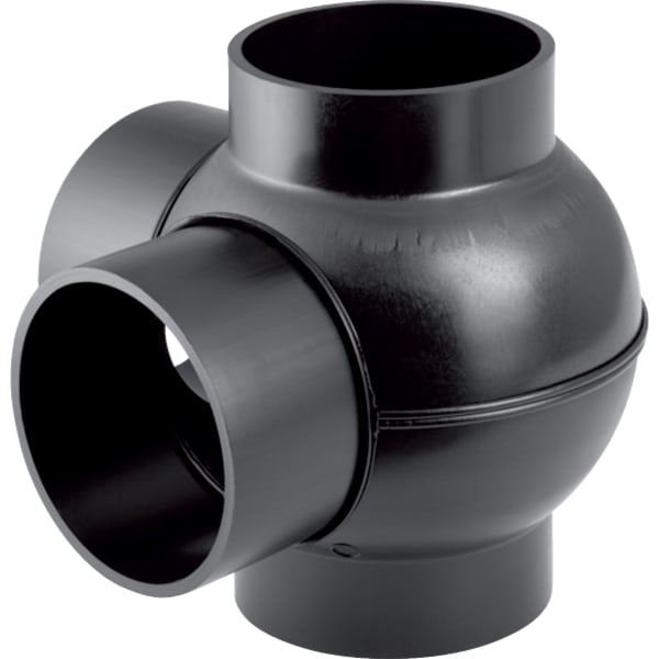 keramag Geberit HDPE double branchball 88.5° connections 90° offset