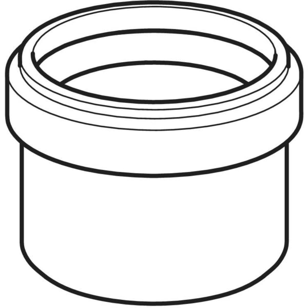 Keramag Geberit HDPE Ring Seal Socket Reduced With Lip Seal