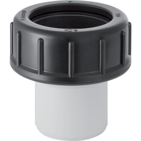 keramag Geberit HDPE straight adapter with compression joint for glueing