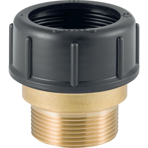 keramag Geberit HDPE straight adapter with male thread and compression joint