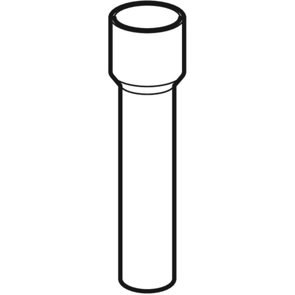 Keramag Geberit HDPE Straight Adapter With Shrink-fitted Sleeve
