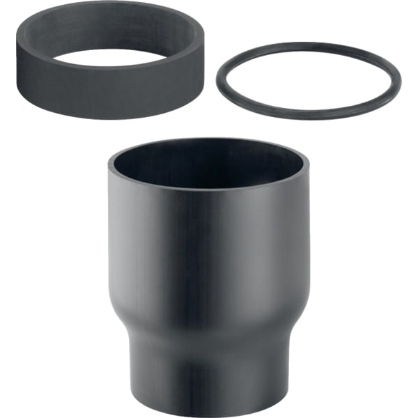 keramag Geberit HDPE straight adapter with shrink-fitted sleeve