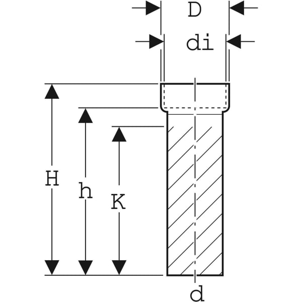 Keramag Geberit HDPE Straight Connector For Floor-standing WC