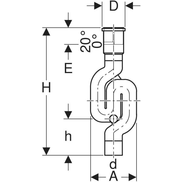 Keramag Geberit HDPE Suction Trap With Service Opening