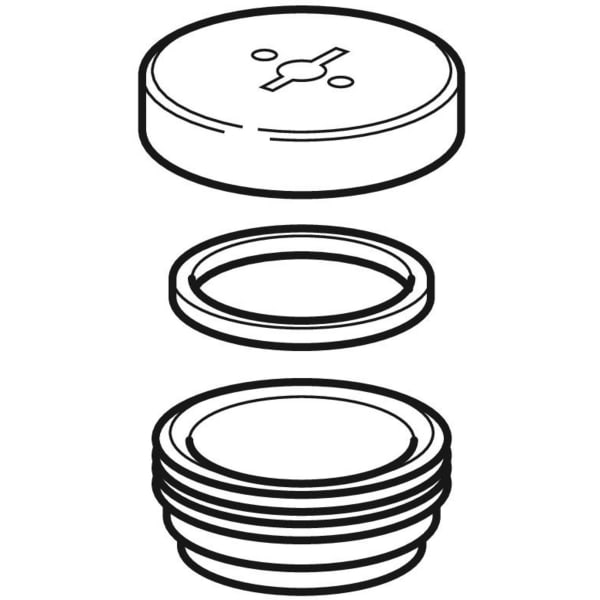 Keramag Geberit HDPE Threaded Connector With Screw Cap