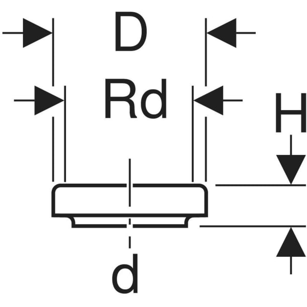 Keramag Geberit HDPE Threaded Connector With Screw Cap