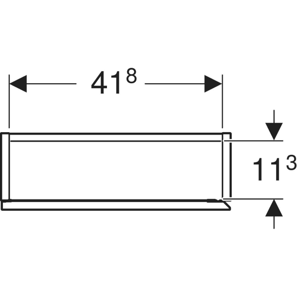 Keramag Geberit High-level Cabinet Rectangular With One Door