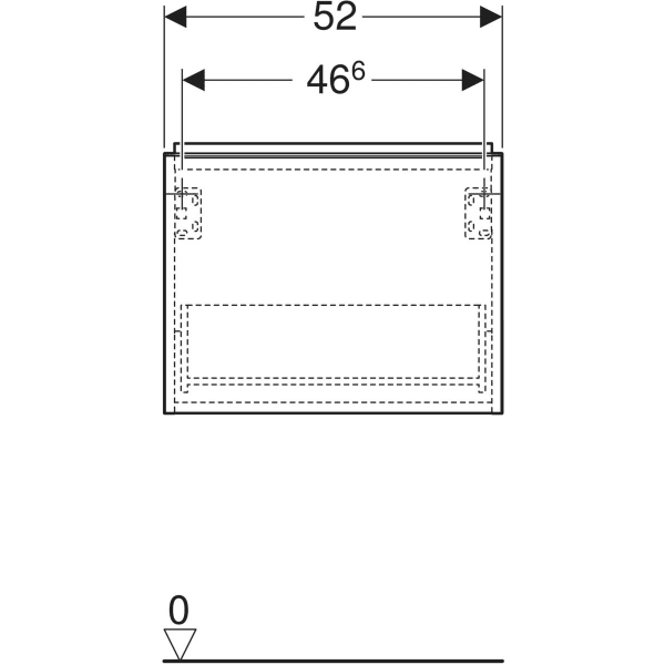 Keramag Geberit ICon Cabinet For Handrinse Basin With One Drawer
