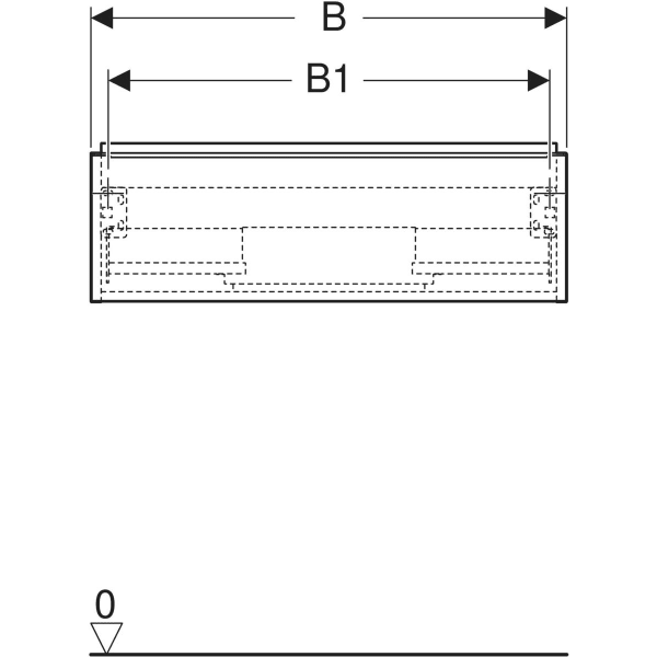 Keramag Geberit ICon Cabinet For Washbasin With One Drawer