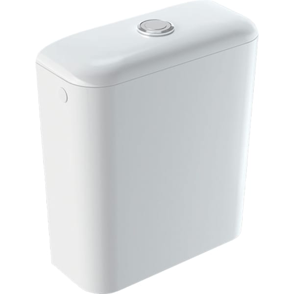 keramag Geberit iCon exposed cistern close-coupled dual flush lateral water supply connection 4.5 / 3 litre
