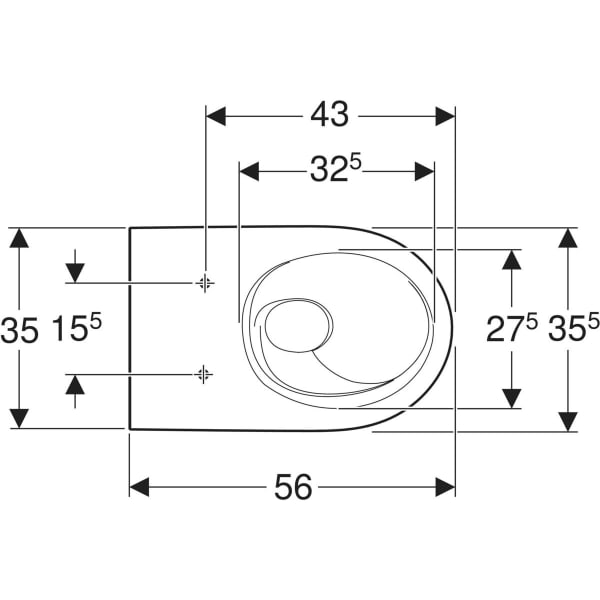 Keramag Geberit ICon Floor-standing WC Back-to-wall Shrouded TurboFlush