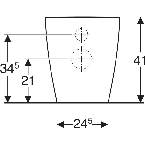 Keramag Geberit ICon Floor-standing WC Back-to-wall Shrouded TurboFlush