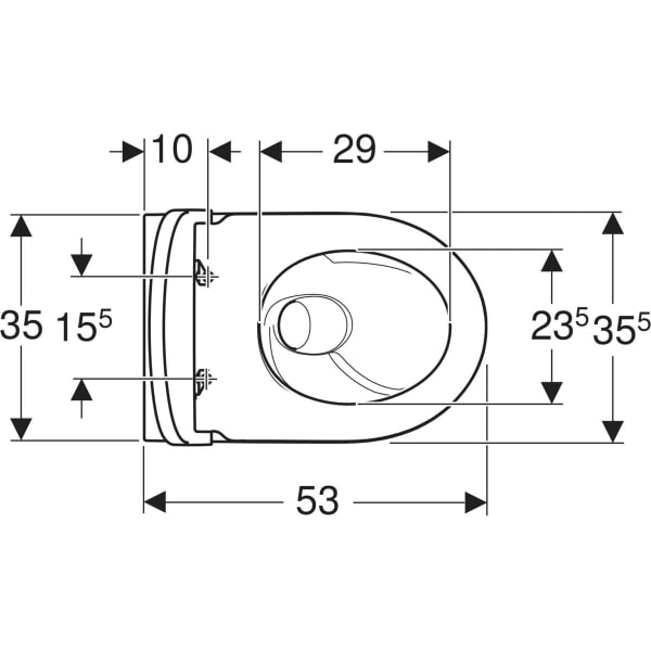 Keramag Geberit ICon Set Of Wall-hung WC Washdown Shrouded TurboFlush With WC Seat