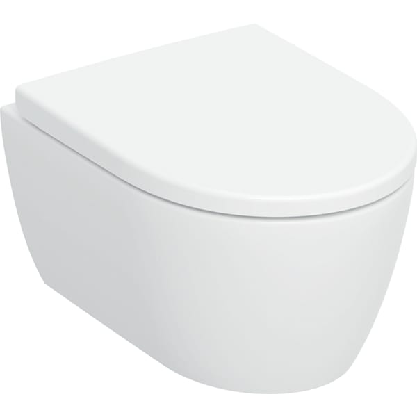 keramag Geberit iCon set of wall-hung WC washdown small projection shrouded TurboFlush with WC seat