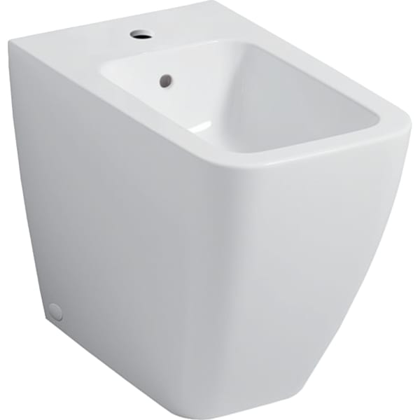 keramag Geberit iCon Square floor-standing bidet back-to-wall shrouded