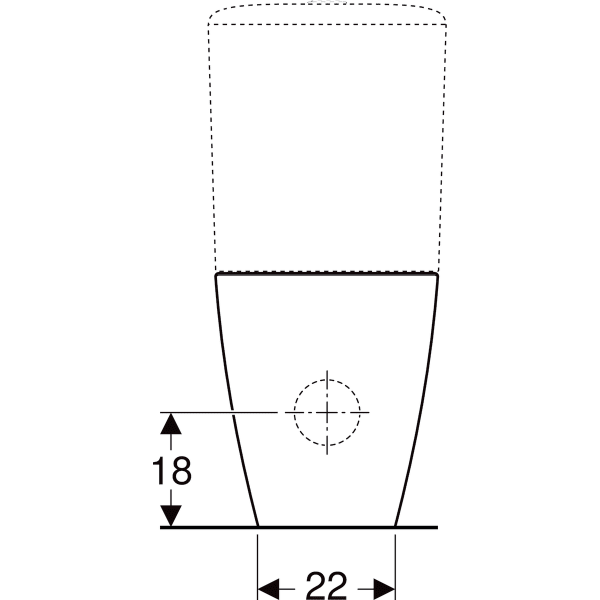 Keramag Geberit ICon Square Floor-standing WC For Close-coupled Exposed Cistern Washdown Shrouded Rimfree
