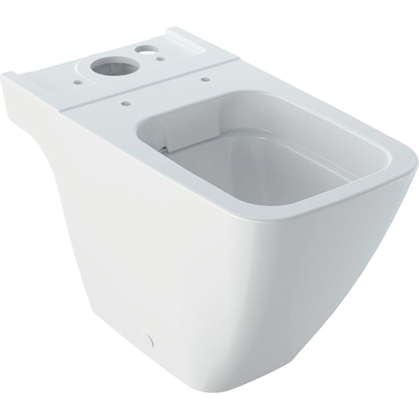 keramag Geberit iCon Square floor-standing WC for close-coupled exposed cistern washdown shrouded Rimfree