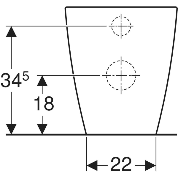 Keramag Geberit ICon Square Floor-standing WC Washdown Back-to-wall Shrouded Rimfree