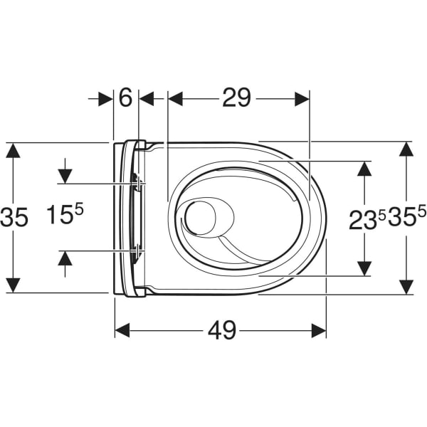 Keramag Geberit ICon Wall-hung WC Set Washdown Small Projection Shrouded TurboFlush With WC Seat