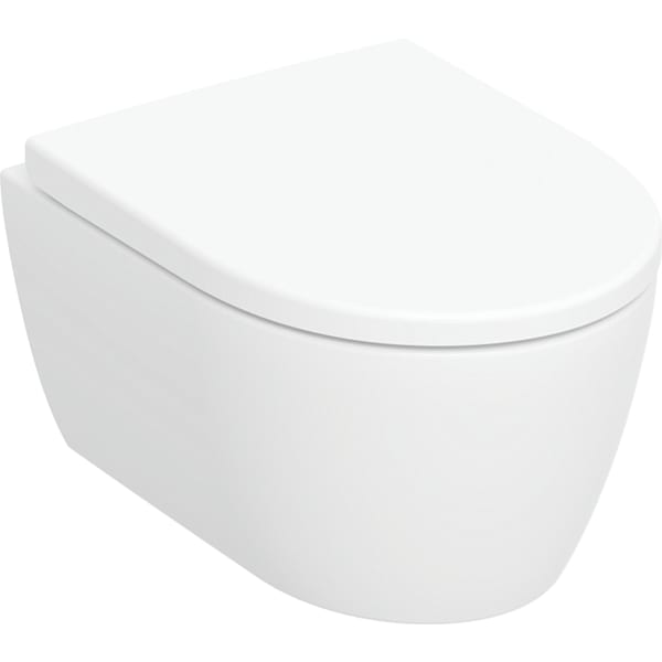 keramag Geberit iCon wall-hung WC set washdown small projection shrouded Rimfree with WC seat