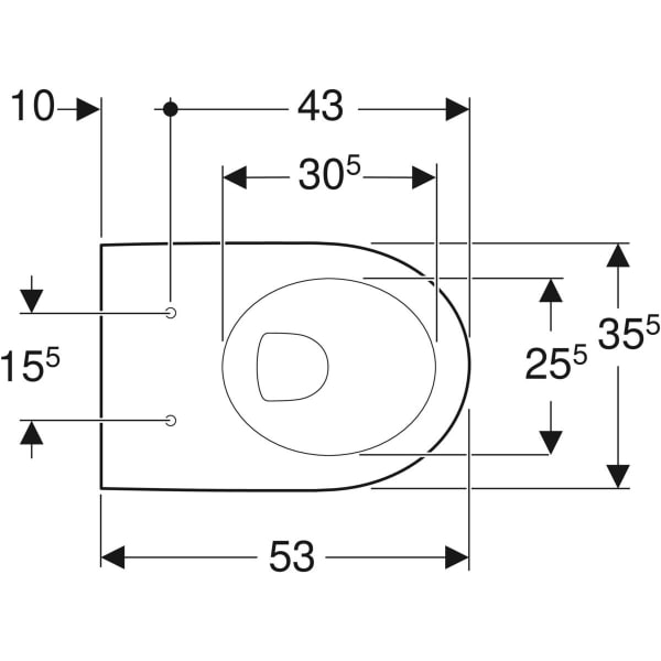Keramag Geberit ICon Wall-hung WC Washdown Shrouded