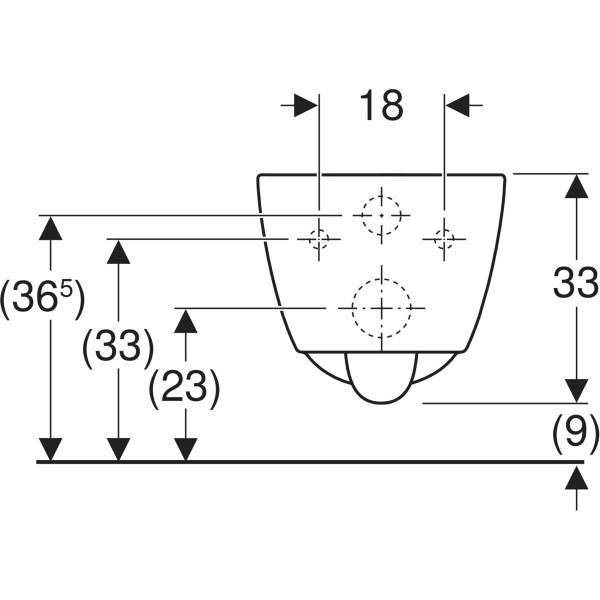 Keramag Geberit ICon Wall-hung WC Washdown Shrouded Rimfree