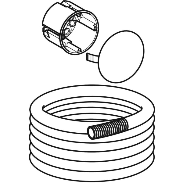 Keramag Geberit Installation Set For WC Flush Control With Mechanical Flush Actuation Push-button