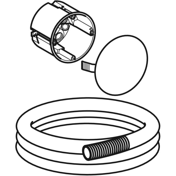 Keramag Geberit Installation Set For WC Flush Control With Electronic Flush Actuation For Pull-down Rail