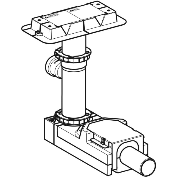 Keramag Geberit Installation Set With Inlet For Shower Channels Of The CleanLine Series