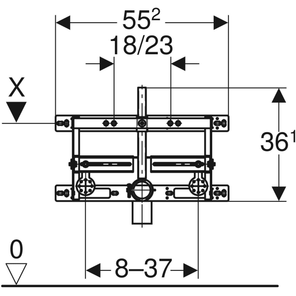 Keramag Geberit Kombifix Element For Bidet Universal