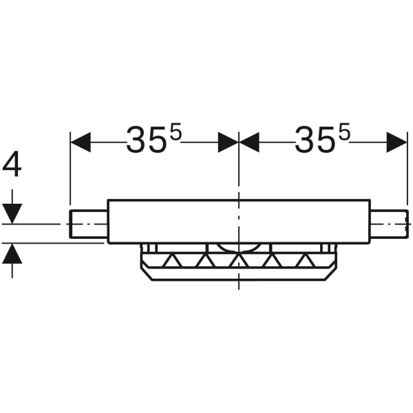 Keramag Geberit Kombifix Element For Shower With Wall Drain For Screed Height At Inlet 90–200 Mm