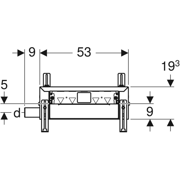 Keramag Geberit Kombifix Element For Shower With Wall Drain For Screed Height At Inlet 90–200 Mm