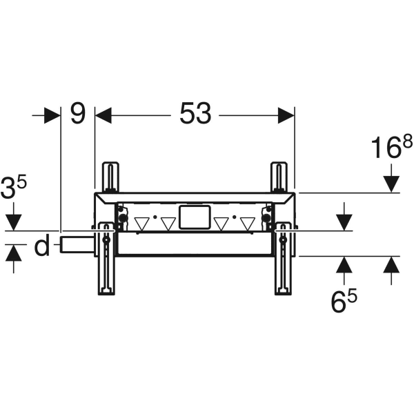 Keramag Geberit Kombifix Element For Shower With Wall Drain For Screed Height At Inlet 65–90 Mm
