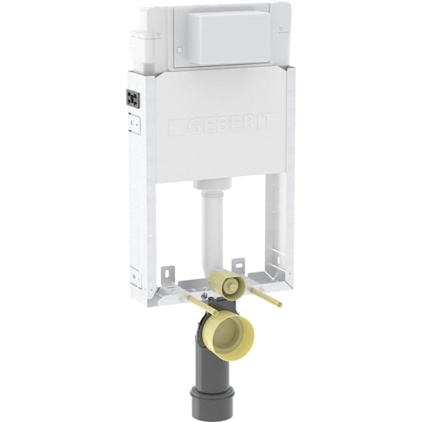 keramag Geberit Kombifix element for wall-hung WC 106 cm with Alpha concealed cistern 12 cm 4.5 / 3 litres