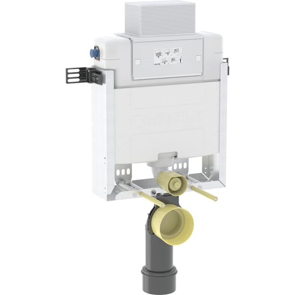 keramag Geberit Kombifix element for wall-hung WC 82 cm with Alpha concealed cistern 12 cm 4.5 / 3 litres