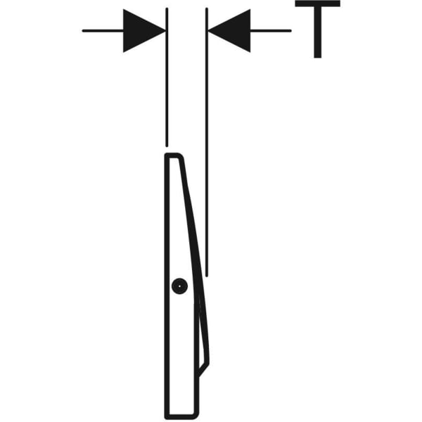 Keramag Geberit Mambo Actuator Plate Round For Stop-and-go Flush Screwable