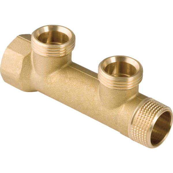 keramag Geberit manifold with threaded connection and connection nipple for manifold for Euro cone