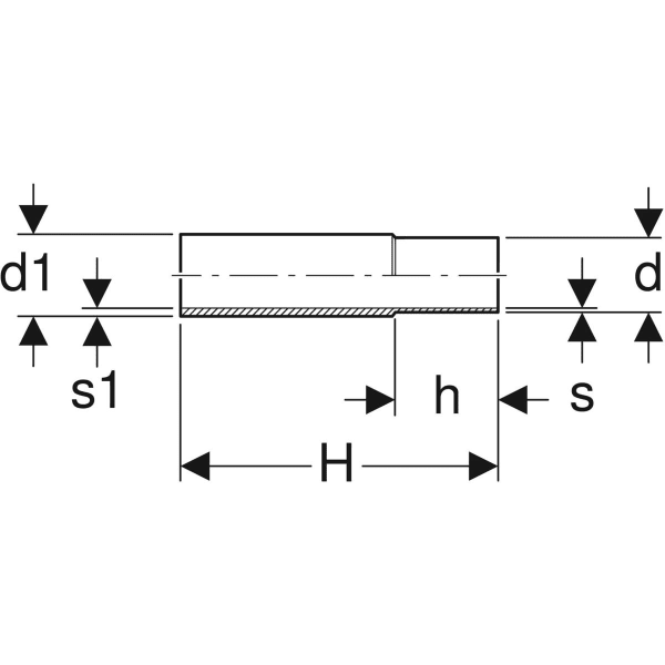 Keramag Geberit Mapress Carbon Steel Adapter With Weld-on And Plain End