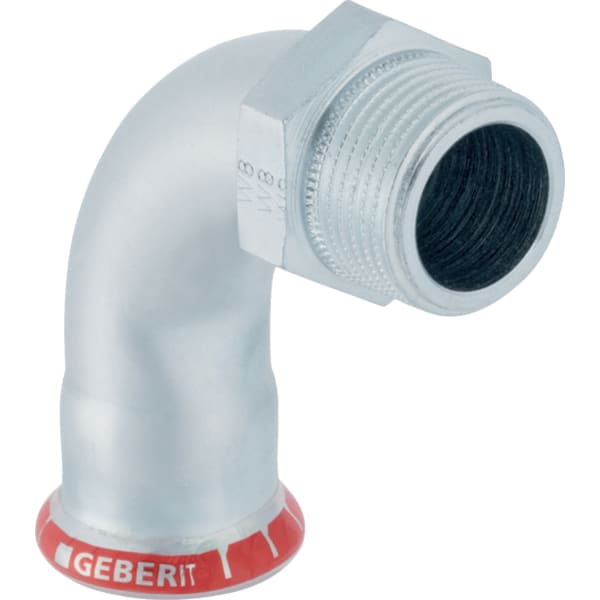 keramag Geberit Mapress Carbon Steel bend adapter 90° with male thread