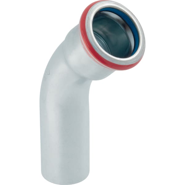 Keramag Geberit Mapress Carbon Steel Bend With Plain End (FKM Blue)