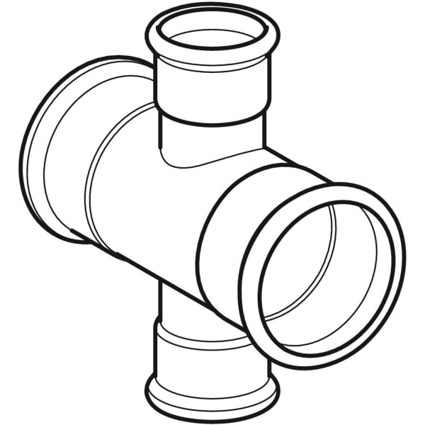 Keramag Geberit Mapress Carbon Steel Pipe Cross Reduced