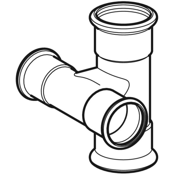 Keramag Geberit Mapress Carbon Steel Pipe Cross Reduced Offset