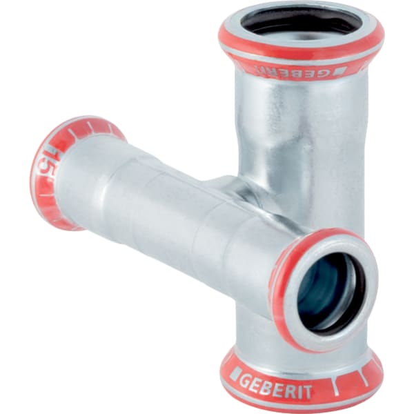 keramag Geberit Mapress Carbon Steel pipe cross reduced offset