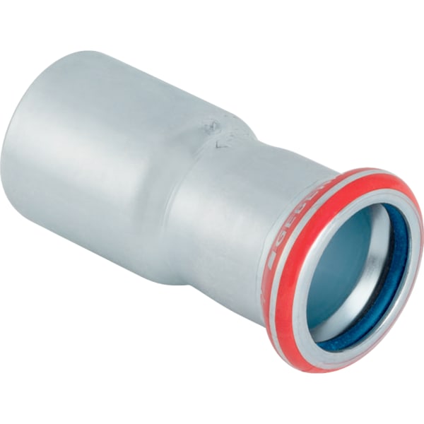keramag Geberit Mapress Carbon Steel reducer with plain end (FKM blue)